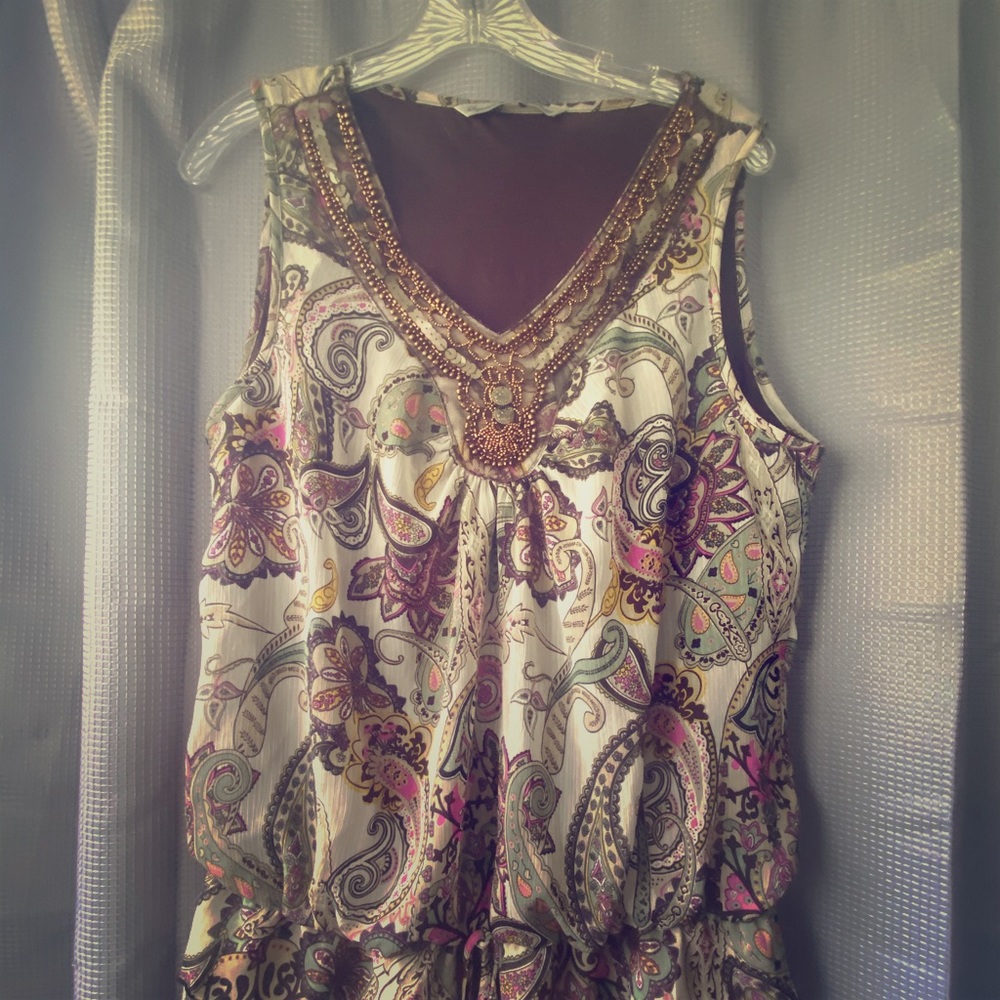 Embellished tank top